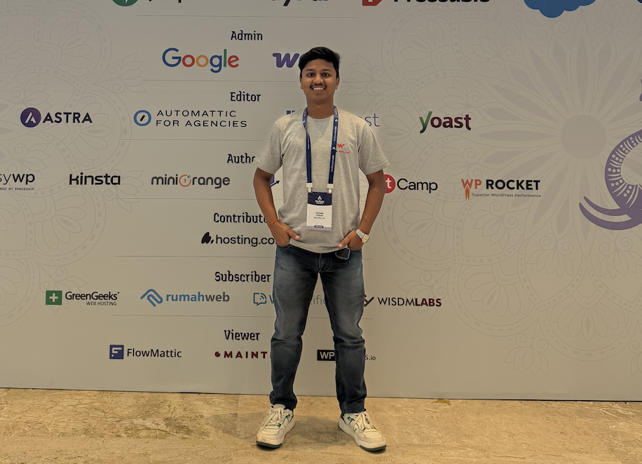 Mayank at WordCamp Asia 2026